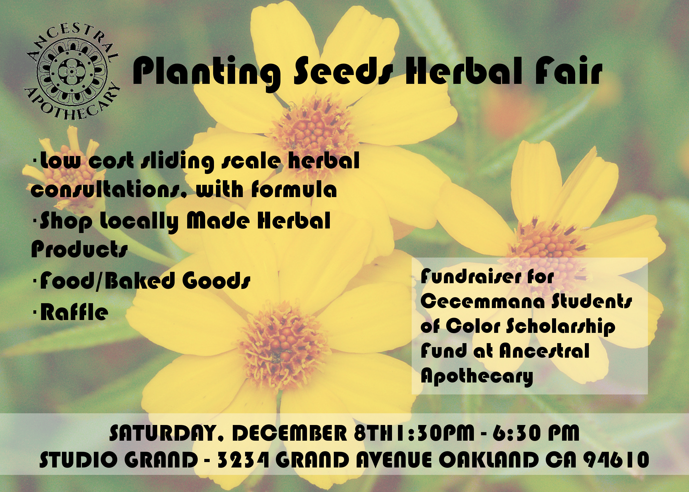 Ancestral Apothecary’s third annual Planting Seeds holiday herbal fair